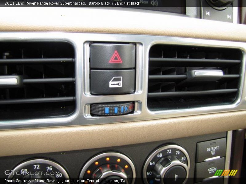 Barolo Black / Sand/Jet Black 2011 Land Rover Range Rover Supercharged