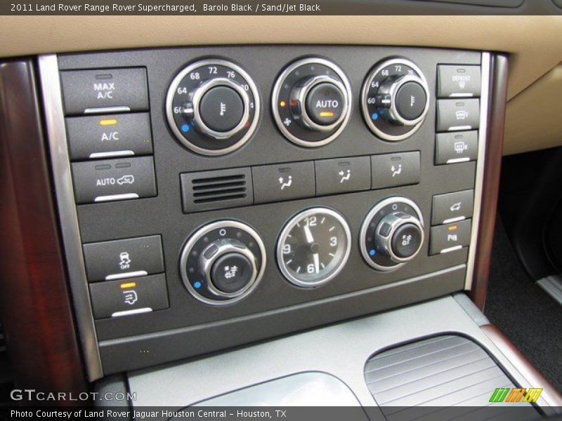 Barolo Black / Sand/Jet Black 2011 Land Rover Range Rover Supercharged