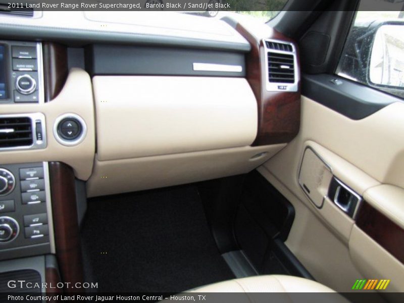 Barolo Black / Sand/Jet Black 2011 Land Rover Range Rover Supercharged