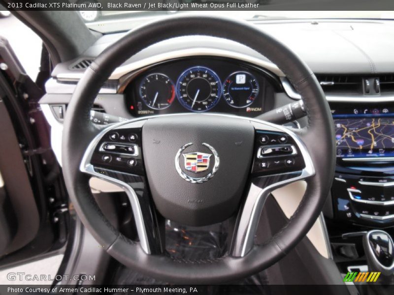 Black Raven / Jet Black/Light Wheat Opus Full Leather 2013 Cadillac XTS Platinum AWD