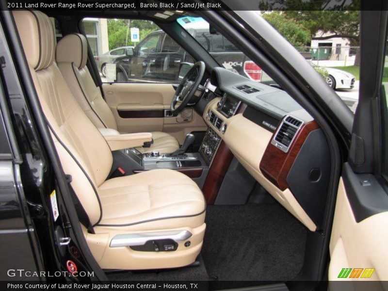 Barolo Black / Sand/Jet Black 2011 Land Rover Range Rover Supercharged