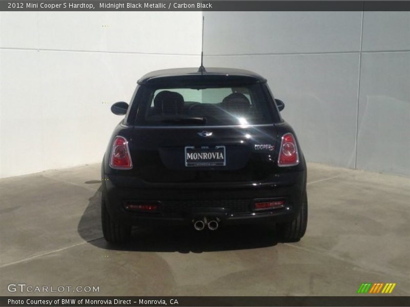 Midnight Black Metallic / Carbon Black 2012 Mini Cooper S Hardtop