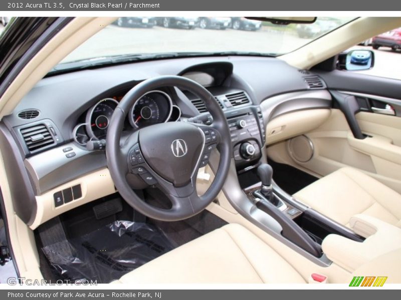 Crystal Black Pearl / Parchment 2012 Acura TL 3.5