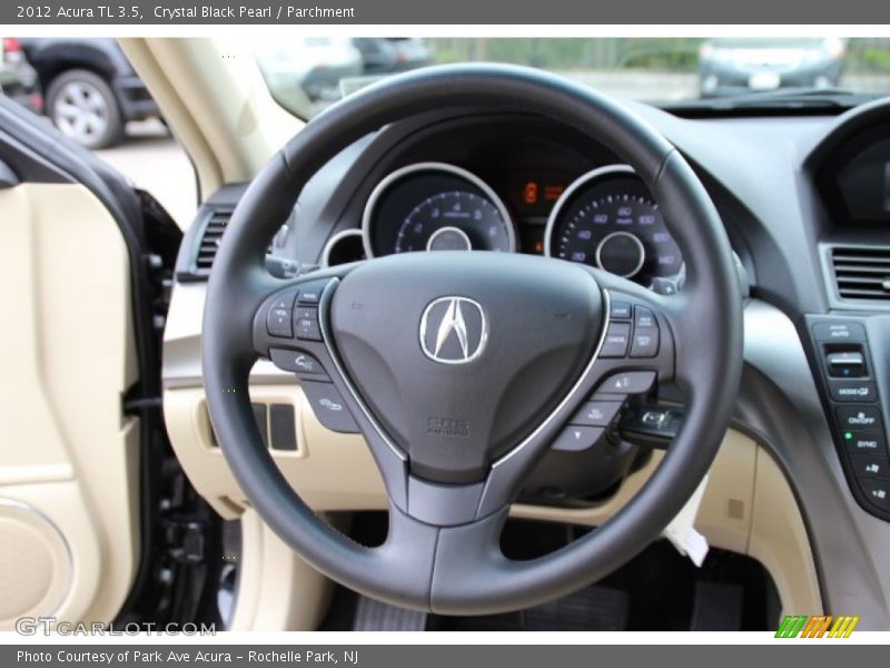 Crystal Black Pearl / Parchment 2012 Acura TL 3.5