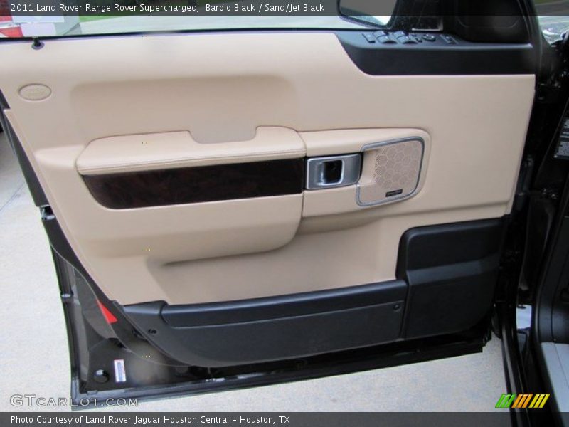 Barolo Black / Sand/Jet Black 2011 Land Rover Range Rover Supercharged