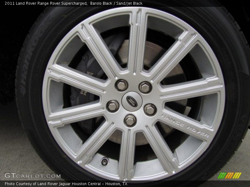 Barolo Black / Sand/Jet Black 2011 Land Rover Range Rover Supercharged