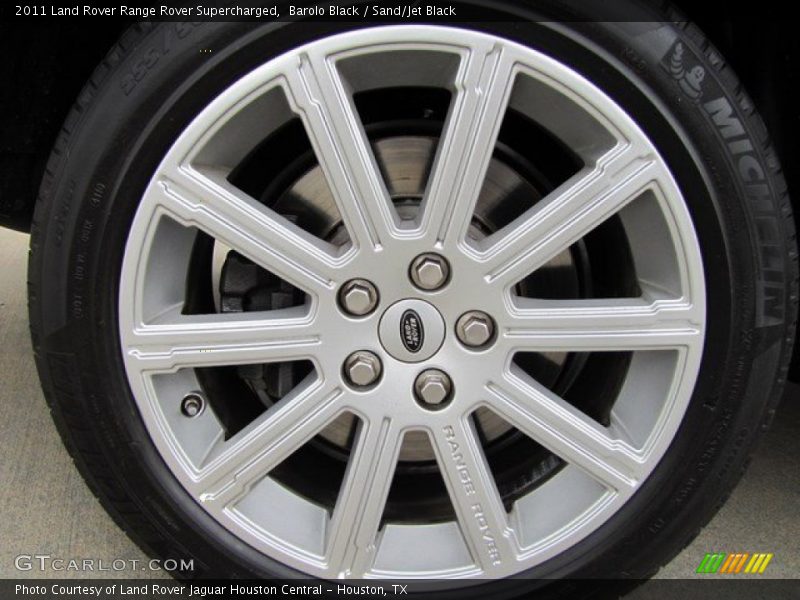 Barolo Black / Sand/Jet Black 2011 Land Rover Range Rover Supercharged