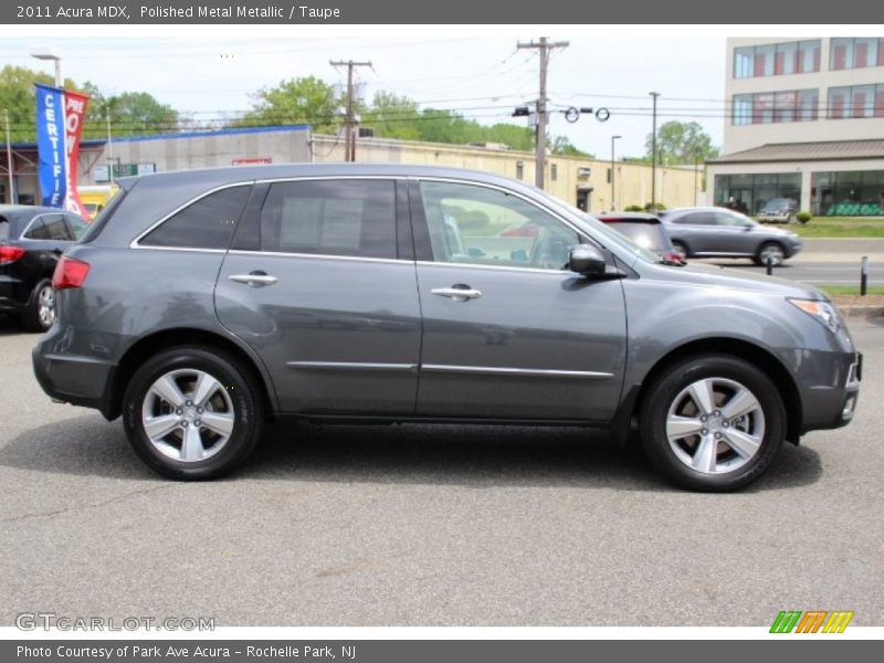 Polished Metal Metallic / Taupe 2011 Acura MDX