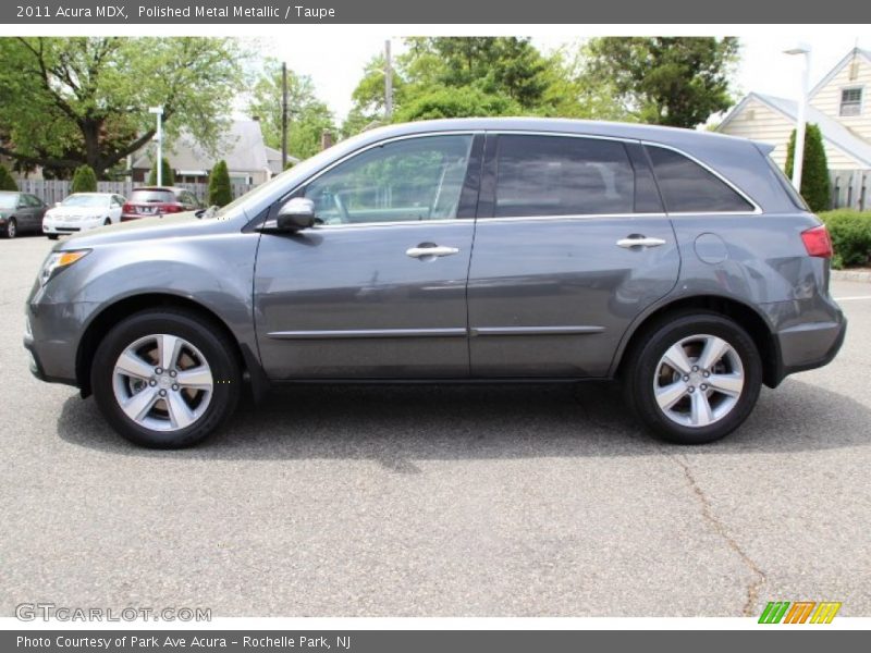 Polished Metal Metallic / Taupe 2011 Acura MDX