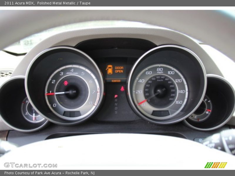 Polished Metal Metallic / Taupe 2011 Acura MDX