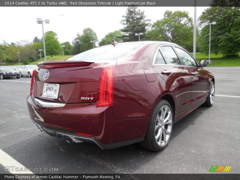 Red Obsession Tintcoat / Light Platinum/Jet Black 2014 Cadillac ATS 2.0L Turbo AWD