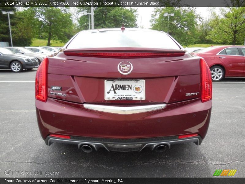 Red Obsession Tintcoat / Light Platinum/Jet Black 2014 Cadillac ATS 2.0L Turbo AWD
