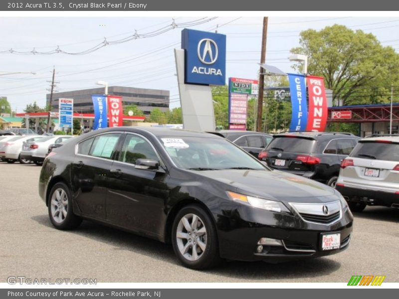 Crystal Black Pearl / Ebony 2012 Acura TL 3.5