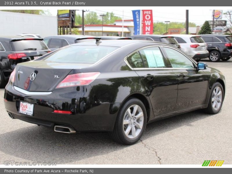 Crystal Black Pearl / Ebony 2012 Acura TL 3.5