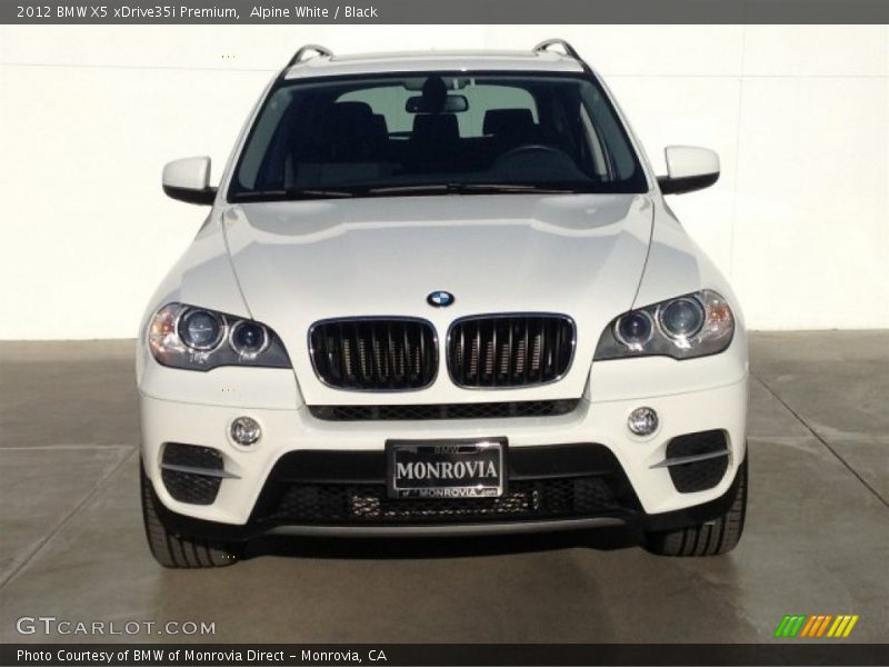 Alpine White / Black 2012 BMW X5 xDrive35i Premium