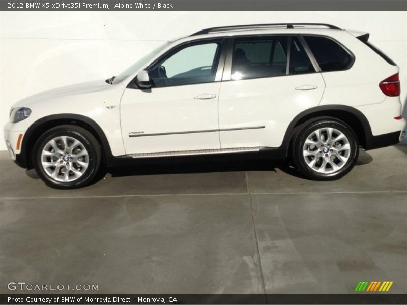 Alpine White / Black 2012 BMW X5 xDrive35i Premium