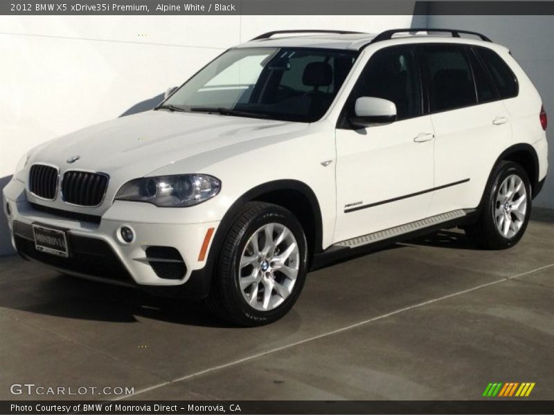 Alpine White / Black 2012 BMW X5 xDrive35i Premium