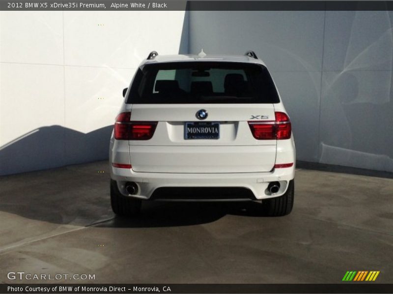 Alpine White / Black 2012 BMW X5 xDrive35i Premium