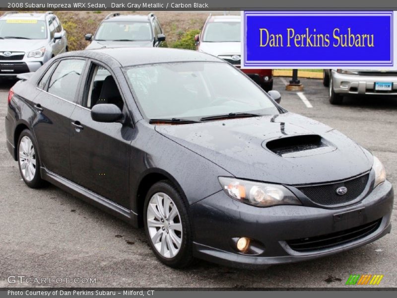 Dark Gray Metallic / Carbon Black 2008 Subaru Impreza WRX Sedan
