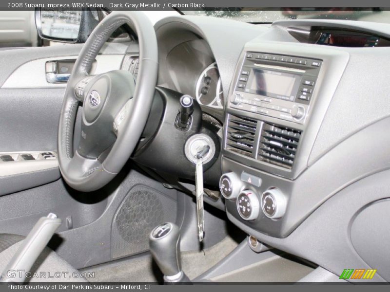 Dark Gray Metallic / Carbon Black 2008 Subaru Impreza WRX Sedan