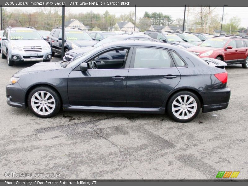 Dark Gray Metallic / Carbon Black 2008 Subaru Impreza WRX Sedan