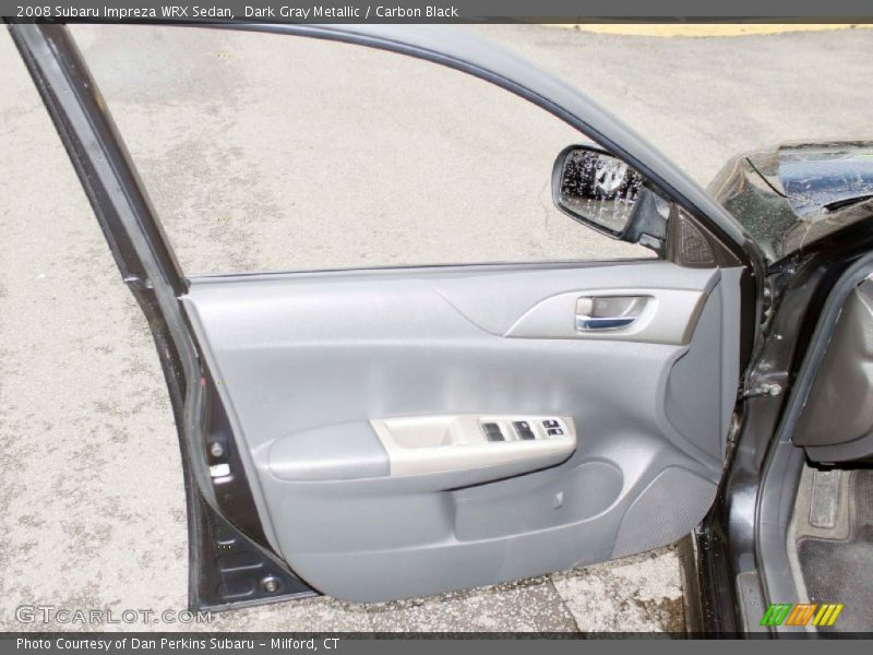 Dark Gray Metallic / Carbon Black 2008 Subaru Impreza WRX Sedan