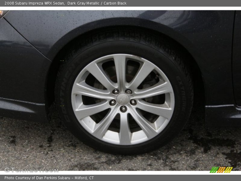 Dark Gray Metallic / Carbon Black 2008 Subaru Impreza WRX Sedan