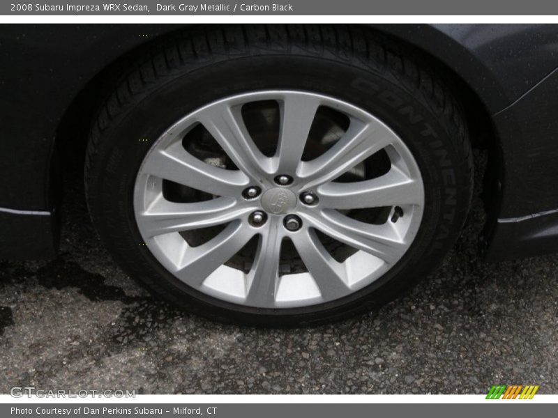 Dark Gray Metallic / Carbon Black 2008 Subaru Impreza WRX Sedan