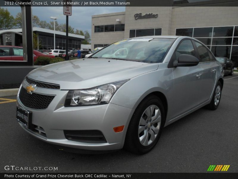 Silver Ice Metallic / Jet Black/Medium Titanium 2012 Chevrolet Cruze LS