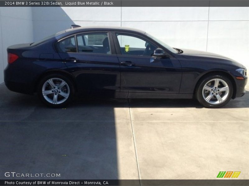 Liquid Blue Metallic / Black 2014 BMW 3 Series 328i Sedan