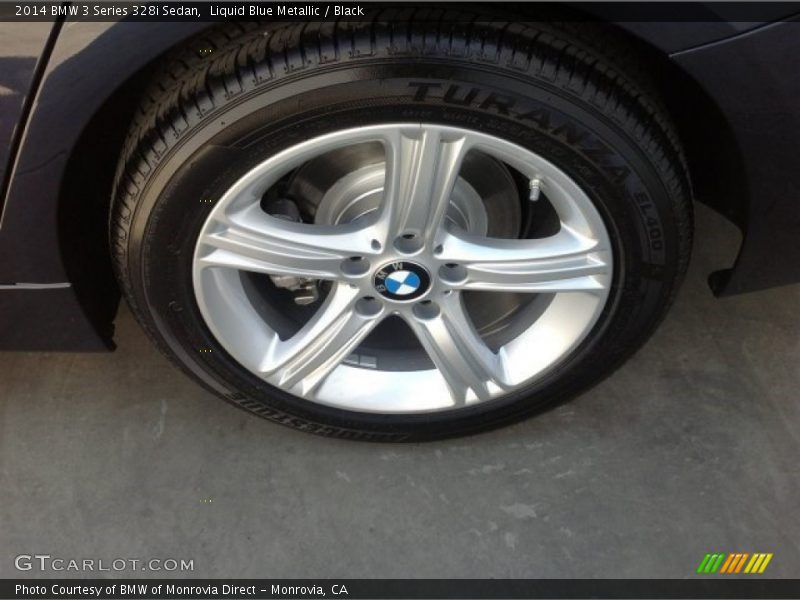 Liquid Blue Metallic / Black 2014 BMW 3 Series 328i Sedan