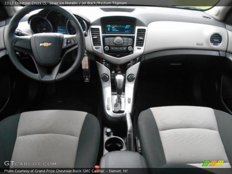 Silver Ice Metallic / Jet Black/Medium Titanium 2012 Chevrolet Cruze LS