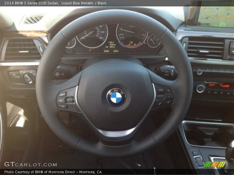 Liquid Blue Metallic / Black 2014 BMW 3 Series 328i Sedan