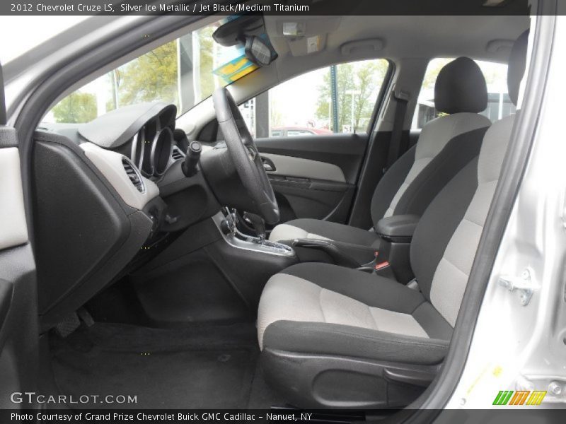 Silver Ice Metallic / Jet Black/Medium Titanium 2012 Chevrolet Cruze LS