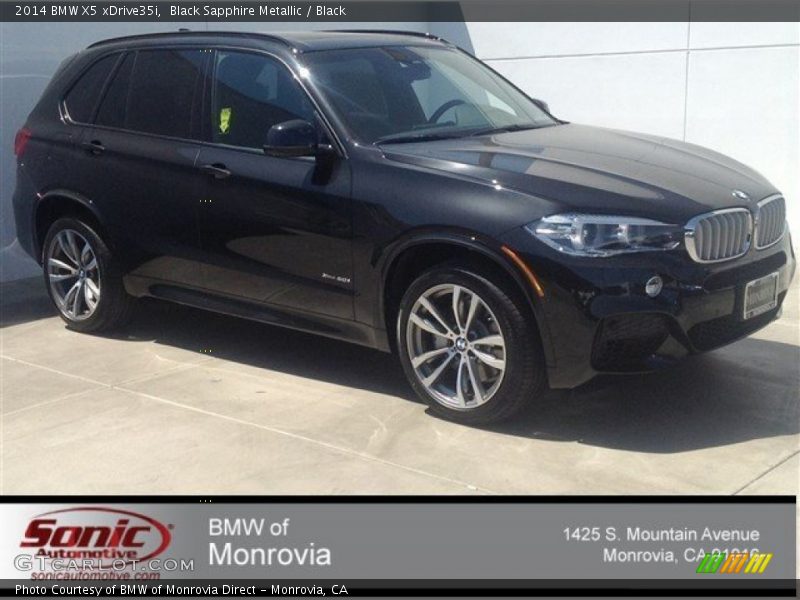 Black Sapphire Metallic / Black 2014 BMW X5 xDrive35i