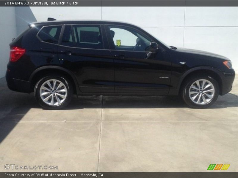 Jet Black / Black 2014 BMW X3 xDrive28i