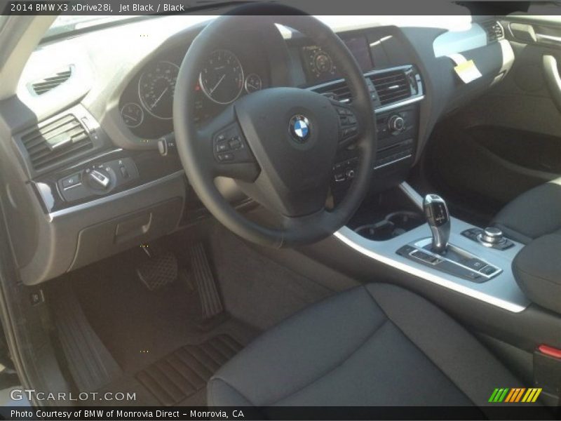 Jet Black / Black 2014 BMW X3 xDrive28i