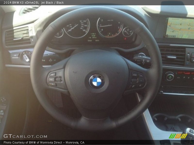 Jet Black / Black 2014 BMW X3 xDrive28i