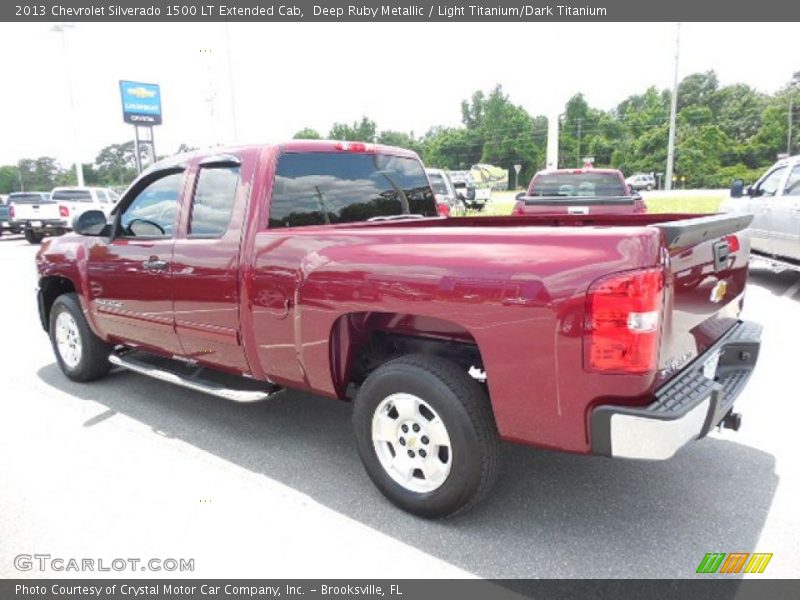 Deep Ruby Metallic / Light Titanium/Dark Titanium 2013 Chevrolet Silverado 1500 LT Extended Cab