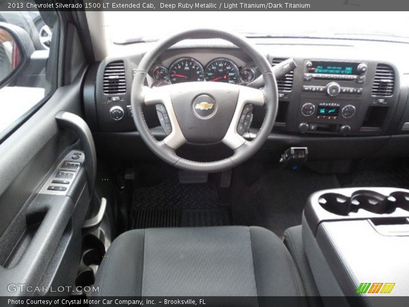 Deep Ruby Metallic / Light Titanium/Dark Titanium 2013 Chevrolet Silverado 1500 LT Extended Cab