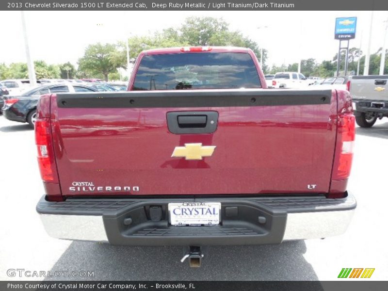 Deep Ruby Metallic / Light Titanium/Dark Titanium 2013 Chevrolet Silverado 1500 LT Extended Cab