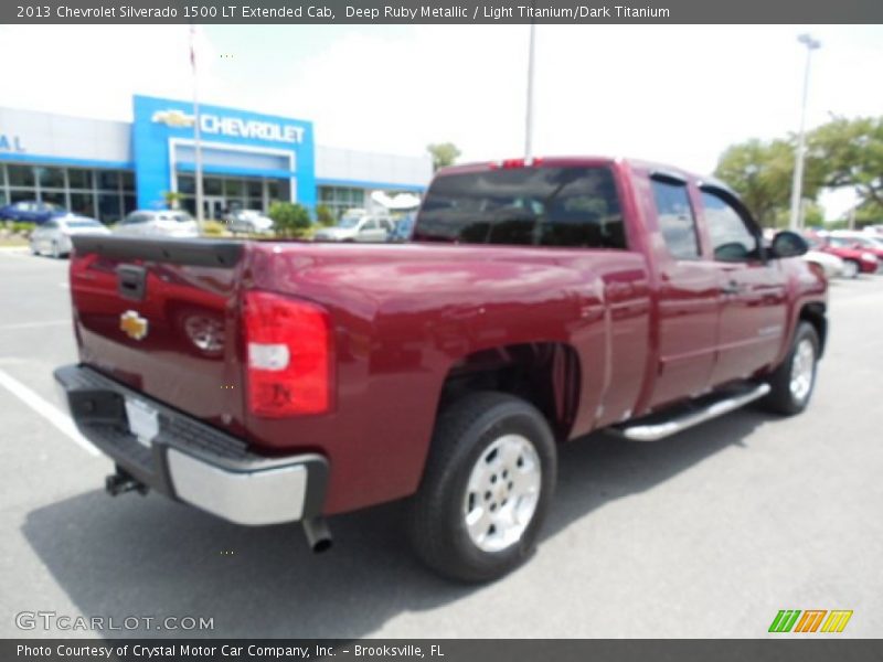 Deep Ruby Metallic / Light Titanium/Dark Titanium 2013 Chevrolet Silverado 1500 LT Extended Cab