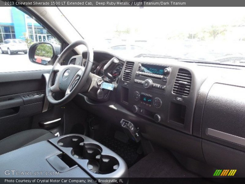 Deep Ruby Metallic / Light Titanium/Dark Titanium 2013 Chevrolet Silverado 1500 LT Extended Cab