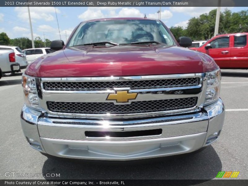Deep Ruby Metallic / Light Titanium/Dark Titanium 2013 Chevrolet Silverado 1500 LT Extended Cab