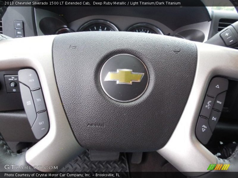 Deep Ruby Metallic / Light Titanium/Dark Titanium 2013 Chevrolet Silverado 1500 LT Extended Cab