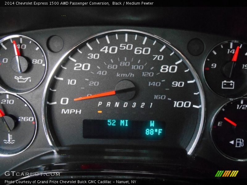 Black / Medium Pewter 2014 Chevrolet Express 1500 AWD Passenger Conversion
