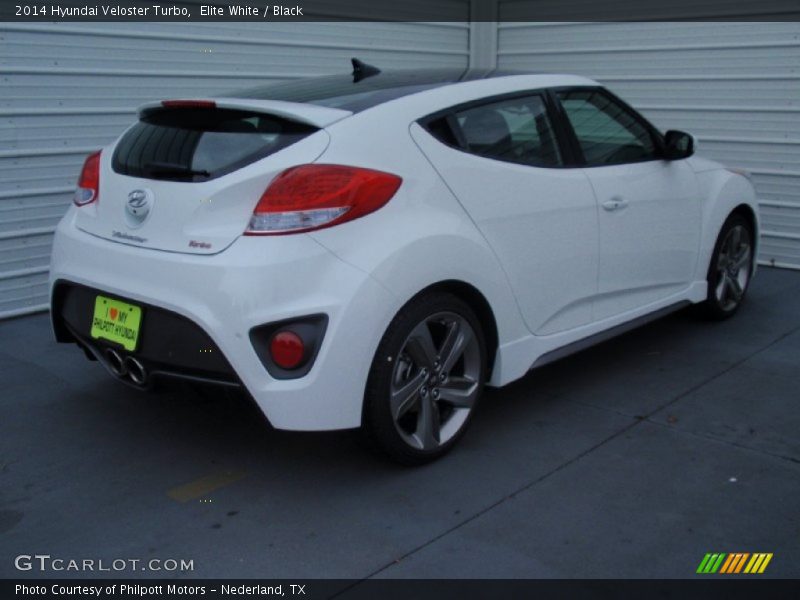Elite White / Black 2014 Hyundai Veloster Turbo