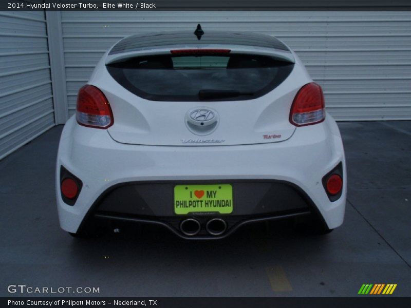 Elite White / Black 2014 Hyundai Veloster Turbo