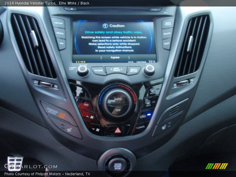 Elite White / Black 2014 Hyundai Veloster Turbo