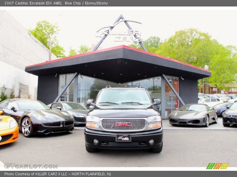Blue Chip / Ebony/Ebony 2007 Cadillac Escalade ESV AWD